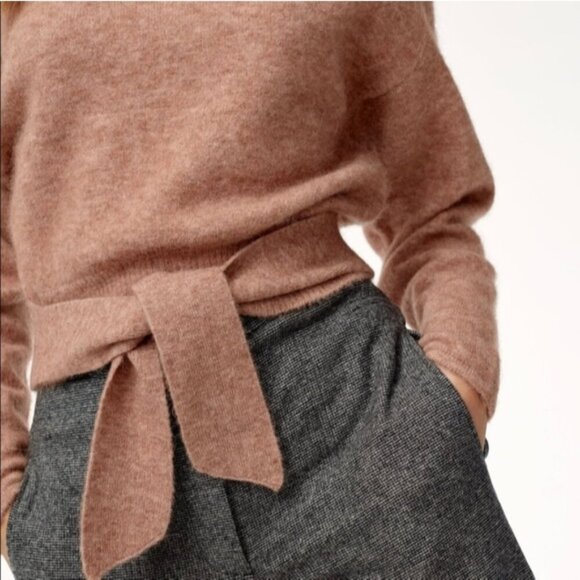 WILFRED Lorin Sweater Alpaca Wool Turtleneck Dusty Rose Pink XXS Aritzia - Picture 2 of 10